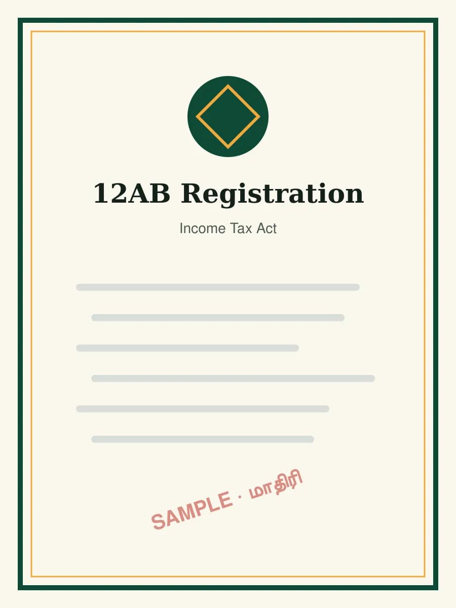 12A / 12AB பதிவு